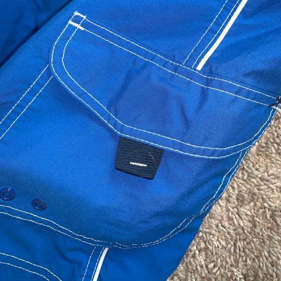 Speedo Blue & White Swim Trunks size XL - Picture 6 of 10